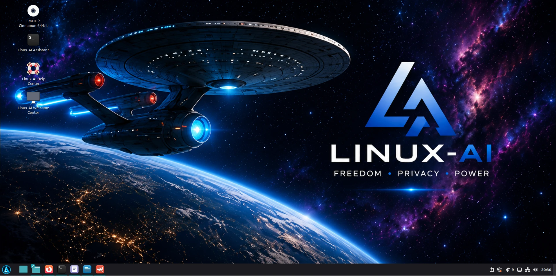 Linux-AI Desktop Screenshot